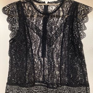 Black Lace Top